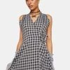 Daisy Street Plaid Mini Dress