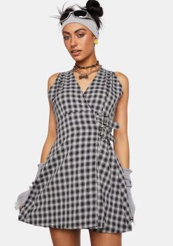 Daisy Street Plaid Mini Dress