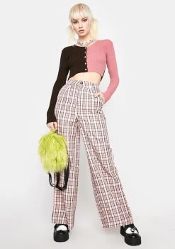 Daisy Street Checked Laura Trousers
