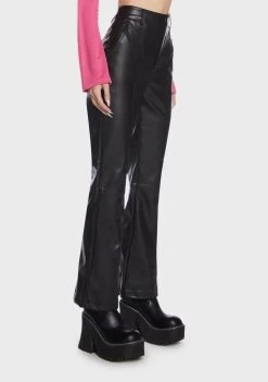 Daisy Street Vegan Leather Star Trousers