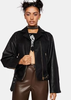 Daisy Street Outerwear Biker Jacket