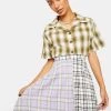Daisy Street Emily Plaid Pleated Skirt Bottoms