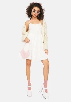 Daisy Street Dresses Pink Heart Printed Cami Dress