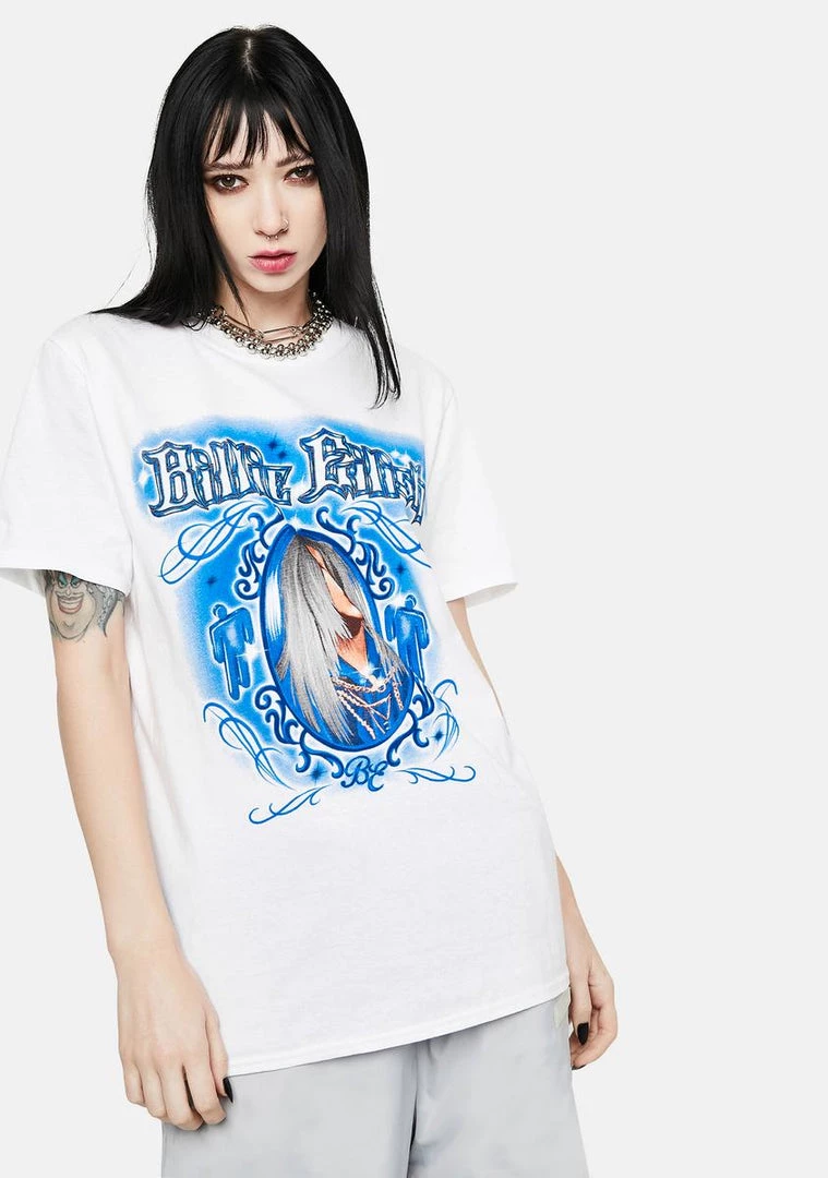 Daisy Street Billie Eilish Airbrush Graphic Tee