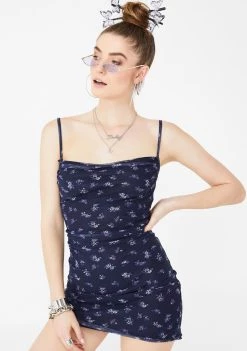 Daisy Street Floral Cowl Neck Dress Dresses