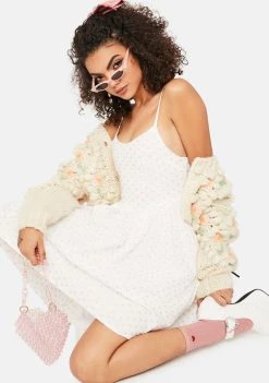 Daisy Street Dresses Pink Heart Printed Cami Dress