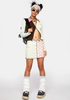 Daisy Street Color Block Knit Sweater Tops