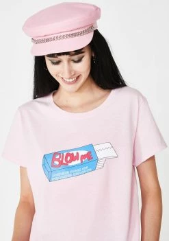 Daisy Street Tops Blow Me Graphic Tee