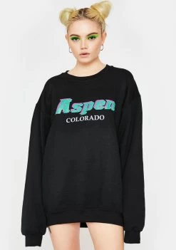 Daisy Street Aspen Oversized Crewneck Sweater