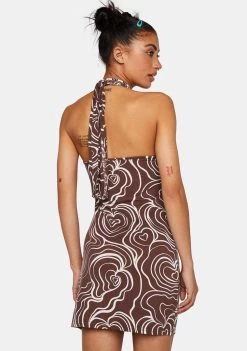 Daisy Street Halter Mini Dress