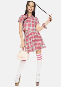 Daisy Street Maxine Shirt & Scrunchie Set