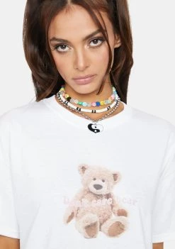 Daisy Street Don't Care Bear Tyler Graphic Tee