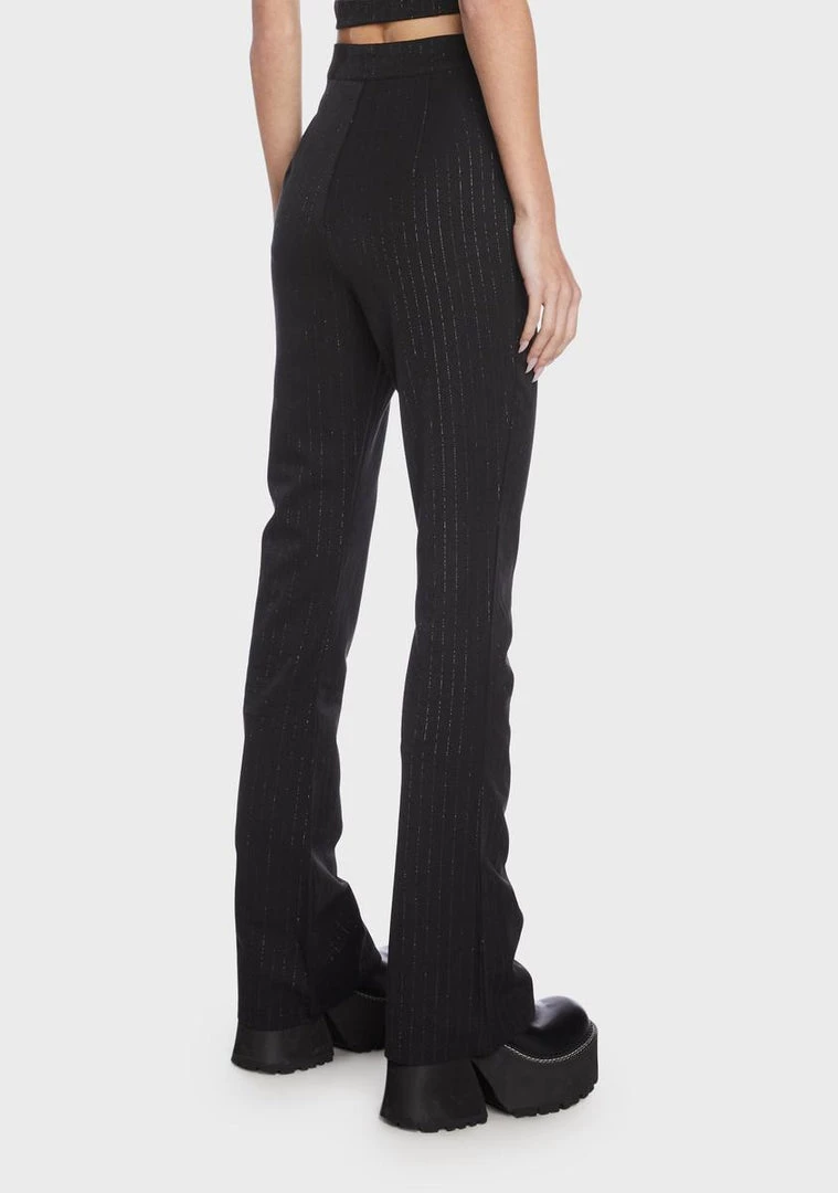 Daisy Street Flares Pinstripe Flared Pants