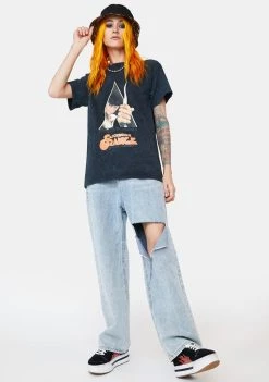 Daisy Street Black Washed Clockwork Orange Tyler T-Shirt