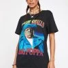 Daisy Street Biggie Smalls Black Graphic Tee Tops