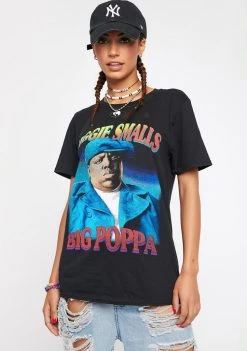 Daisy Street Biggie Smalls Black Graphic Tee Tops