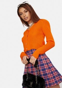 Daisy Street Tops 90s Cropped Cardigan