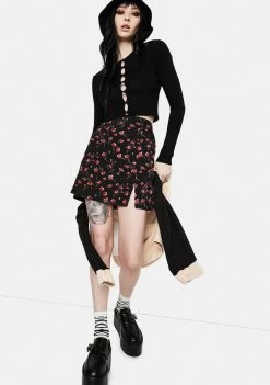 Daisy Street Kaya Floral Mini Skirt Bottoms