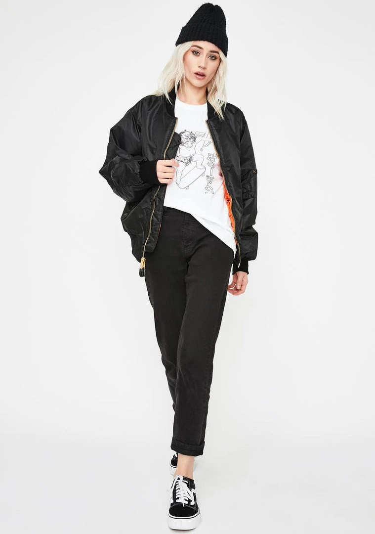 Daisy Street Cherub Graphic Print Tee Tops