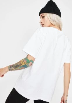 Daisy Street Cherub Graphic Print Tee Tops