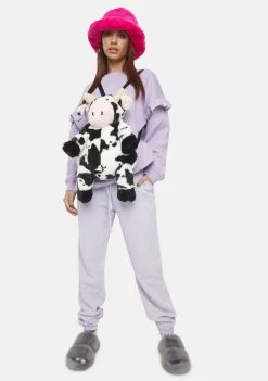 Daisy Street Lilac Megan Washed Joggers Bottoms