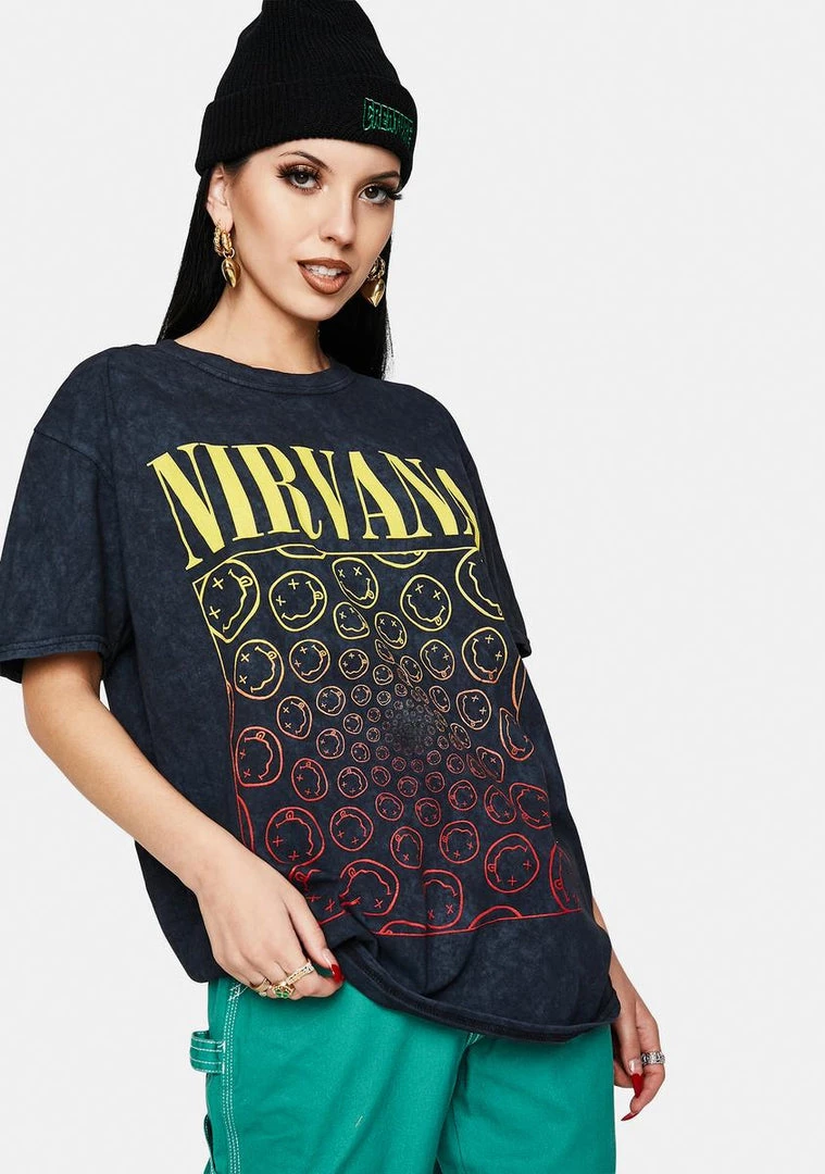 Daisy Street Nirvana Tyler Graphic Tee Tops