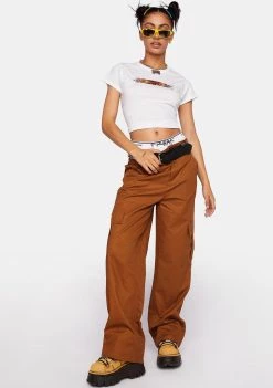 Daisy Street Graphic Crop Top Graphic T-Shirt